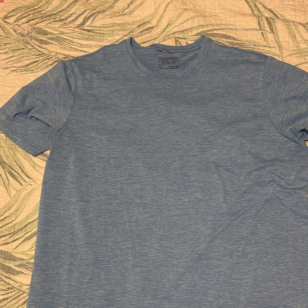 Patagonia Heathered Blue Short Sleeve Tee